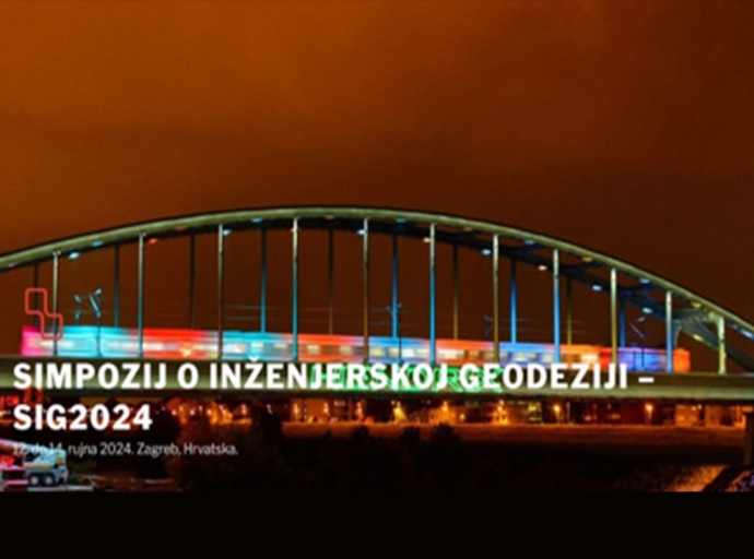 Hrvatsko geodetsko društvo organizira Simpozij o inženjerskoj geodeziji – SIG2024 od 12. do 14. rujna 2024., u Zagrebu